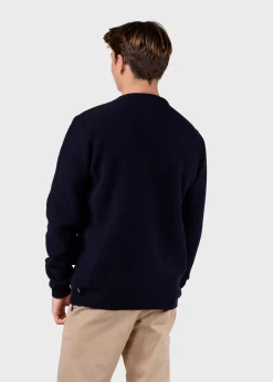 Klitmoller Collective Strick-Frede knit - Navy Skyblue