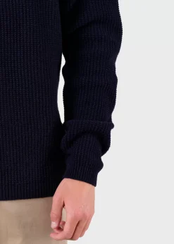 Klitmoller Collective Strick-Frede knit - Navy Skyblue