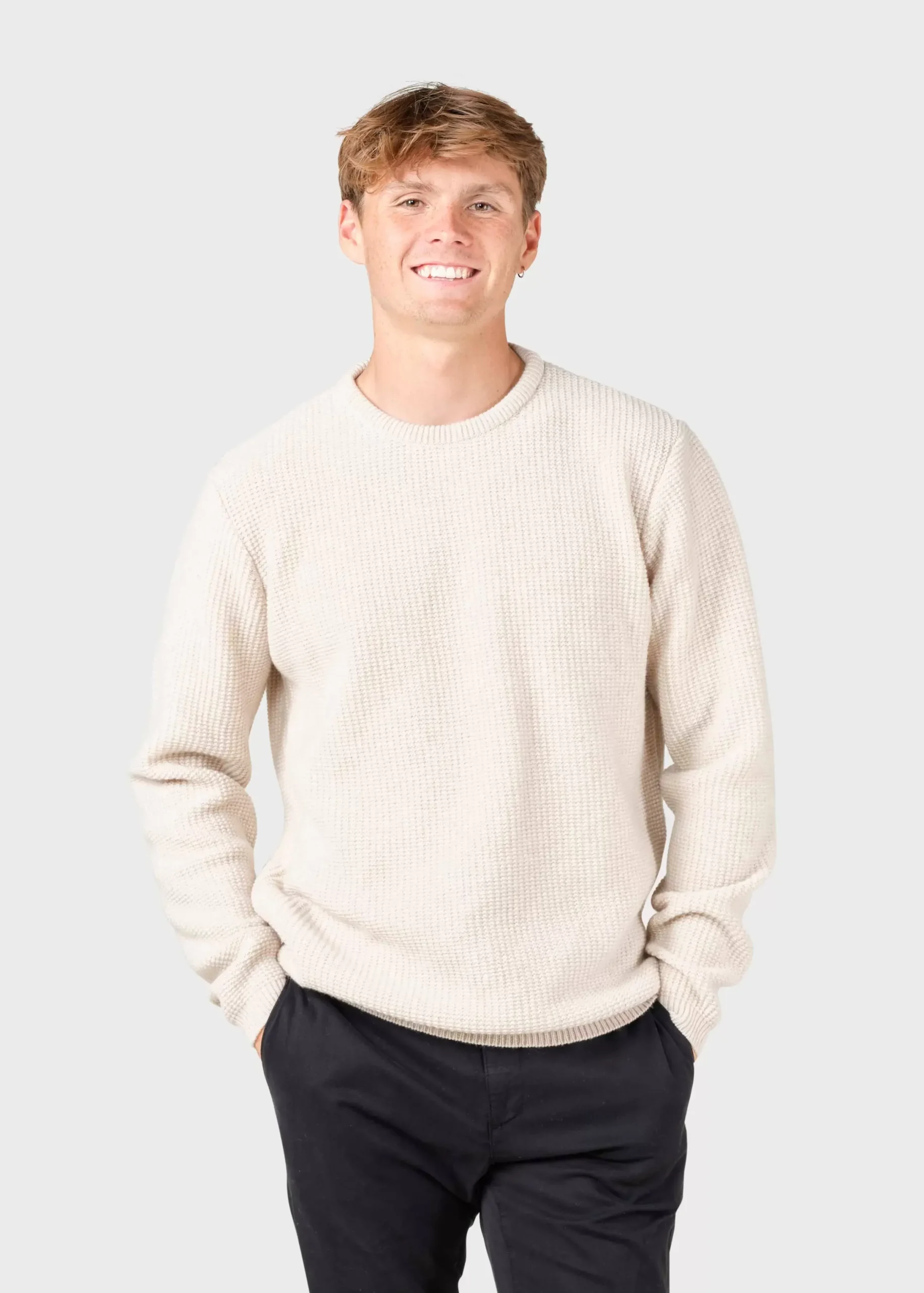 Klitmoller Collective Strick-Frede knit - Pastel sand Skyblue