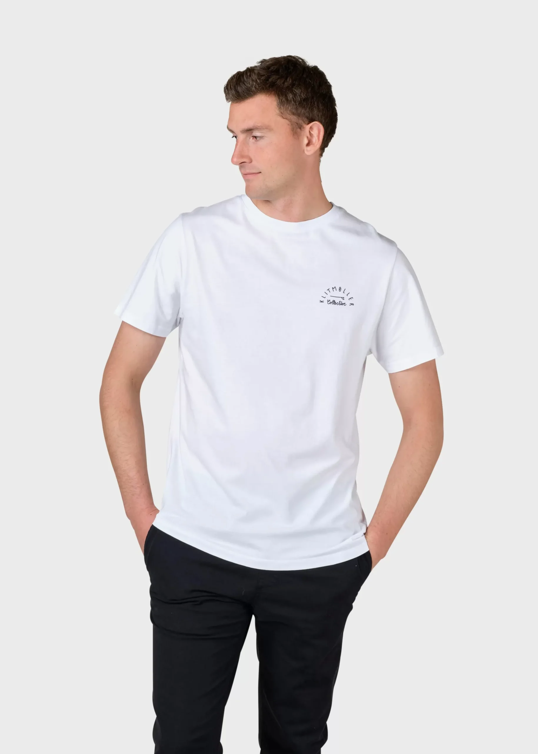 Klitmoller Collective T-shirts-Gabriel tee - White Black
