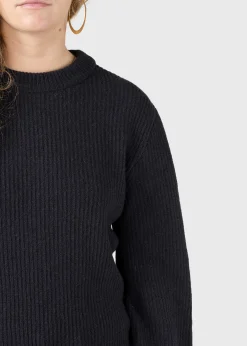Klitmoller Collective Strick-Gerda knit - Black MossGreen