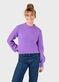 Klitmoller Collective Strick-Gerda knit - Lilac MossGreen
