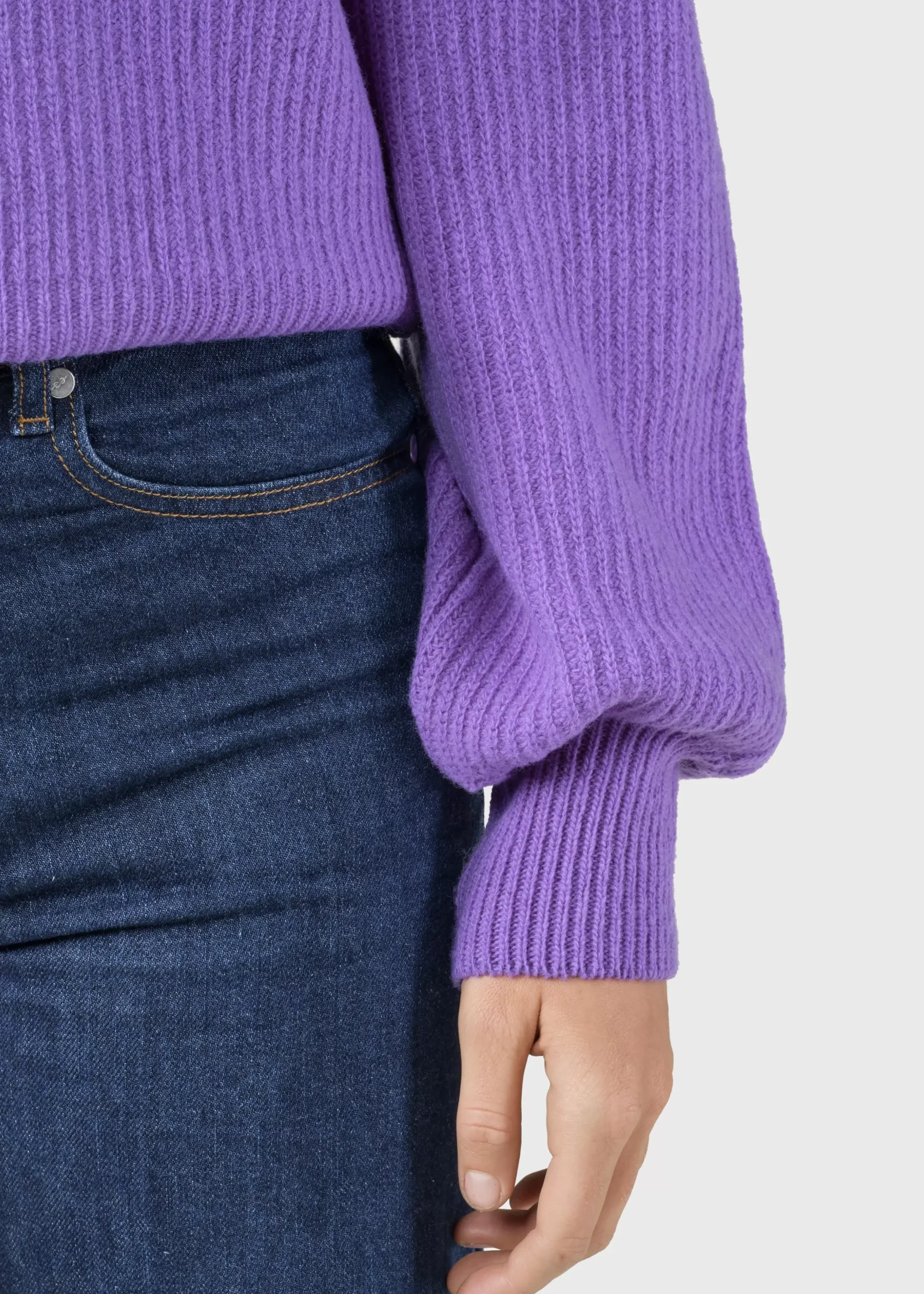 Klitmoller Collective Strick-Gerda knit - Lilac MossGreen