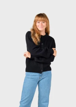 Klitmoller Collective Strick-Gerda knit cardigan - Black