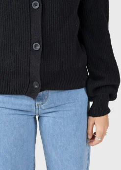 Klitmoller Collective Strick-Gerda knit cardigan - Black