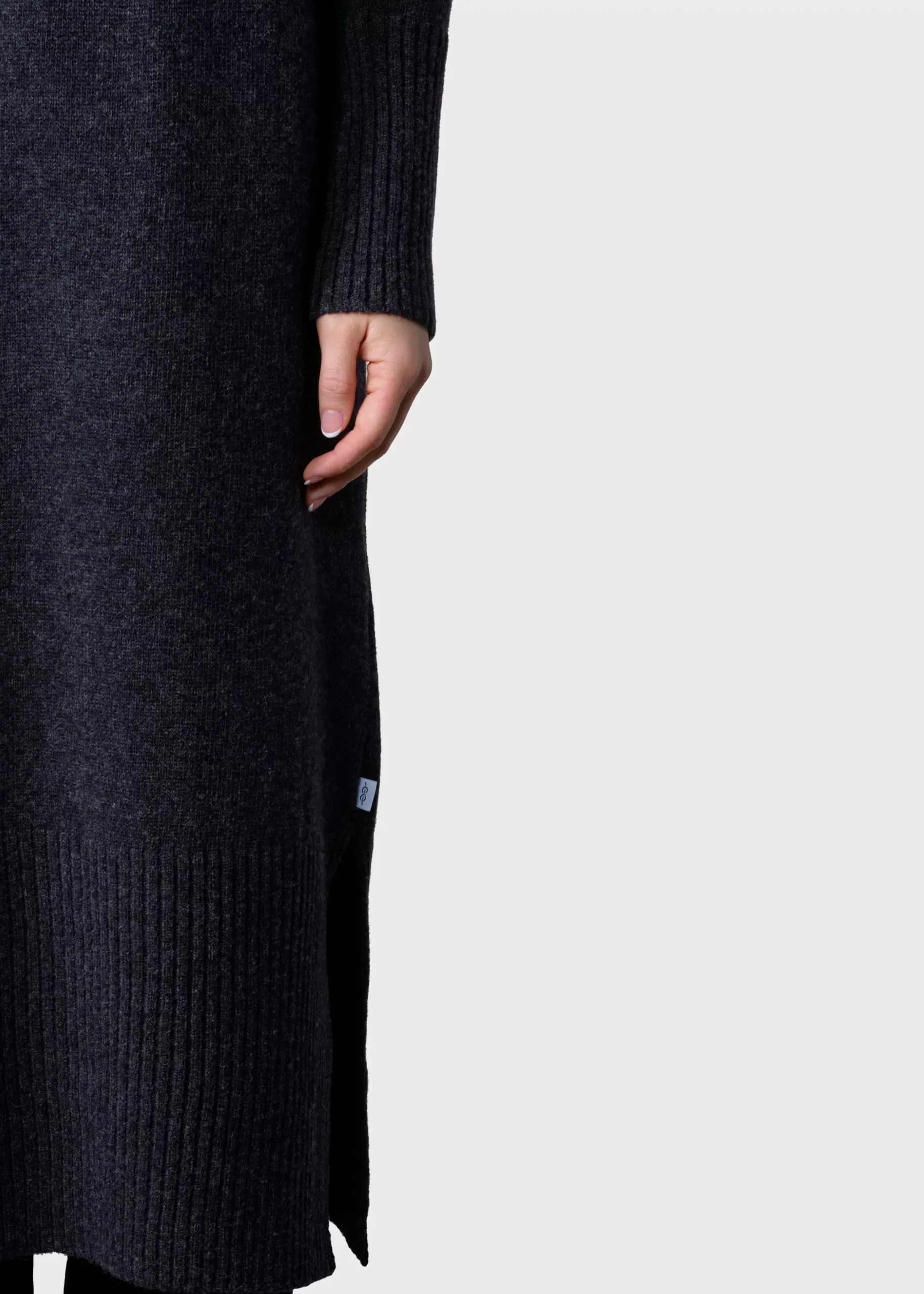 Klitmoller Collective Strick-Gro knit dress - Anthracite Black
