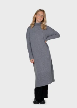 Klitmoller Collective Strick-Gro knit dress - Light grey Black