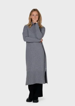 Klitmoller Collective Strick-Gro knit dress - Light grey Black
