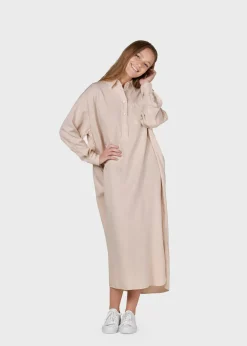 Klitmoller Collective Hemden-Gulla shirtdress - Rose Pastelgrey