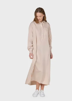 Klitmoller Collective Hemden-Gulla shirtdress - Rose Pastelgrey