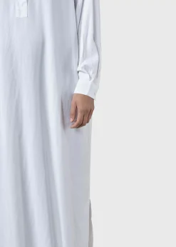 Klitmoller Collective Hemden-Gulla shirtdress - White Pastelgrey
