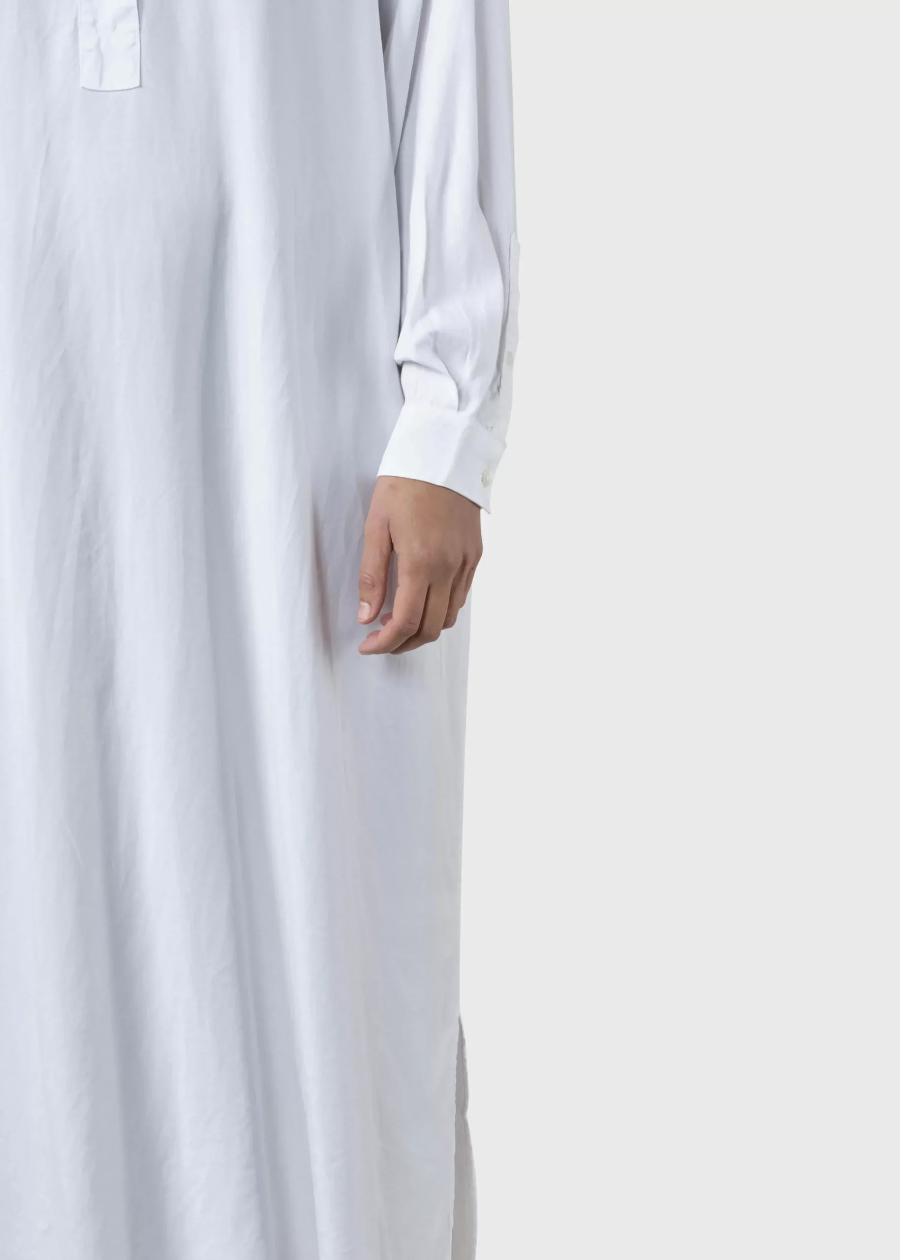 Klitmoller Collective Hemden-Gulla shirtdress - White Pastelgrey