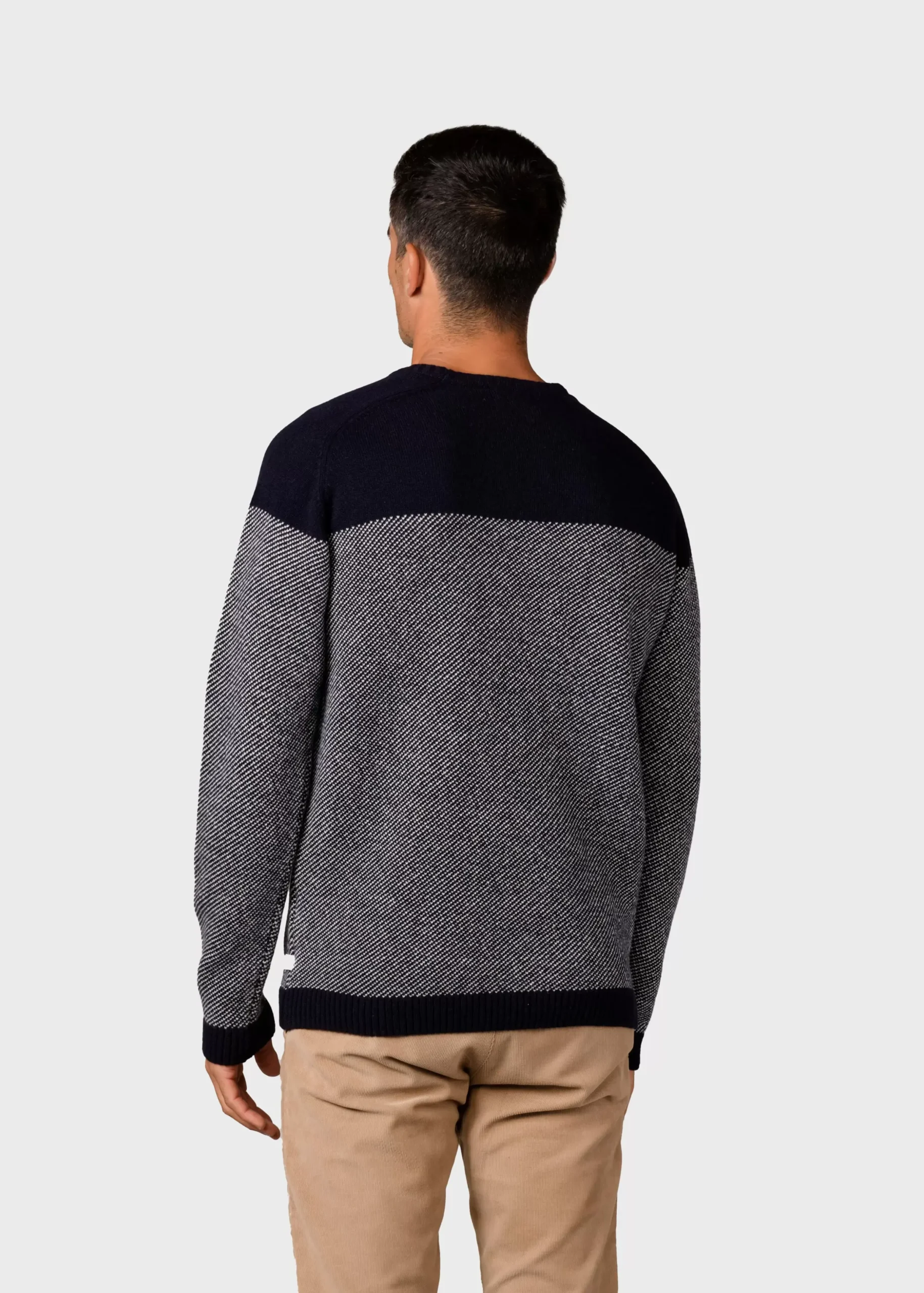 Klitmoller Collective Strick-Halfdann knit - Navy/cream