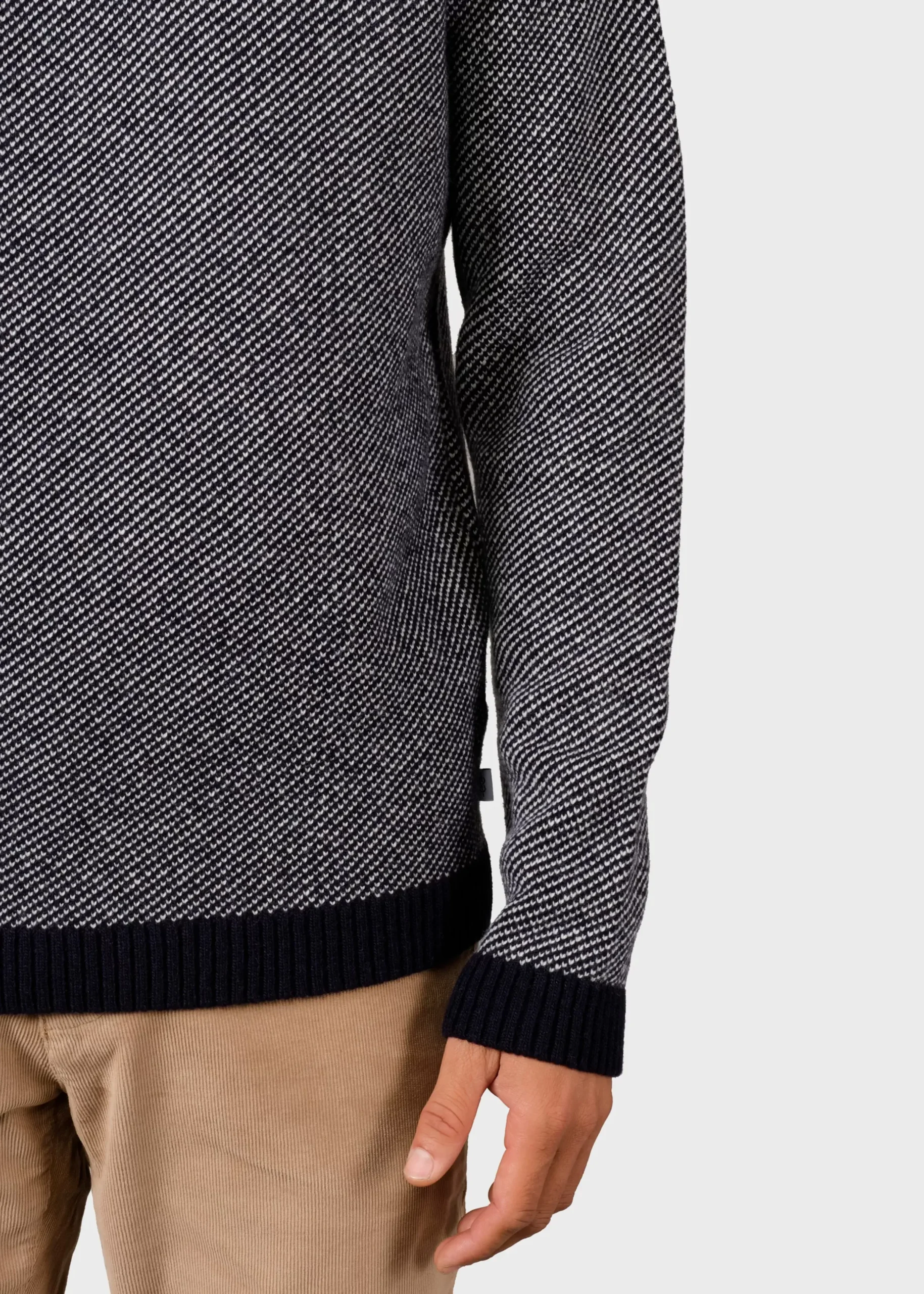 Klitmoller Collective Strick-Halfdann knit - Navy/cream