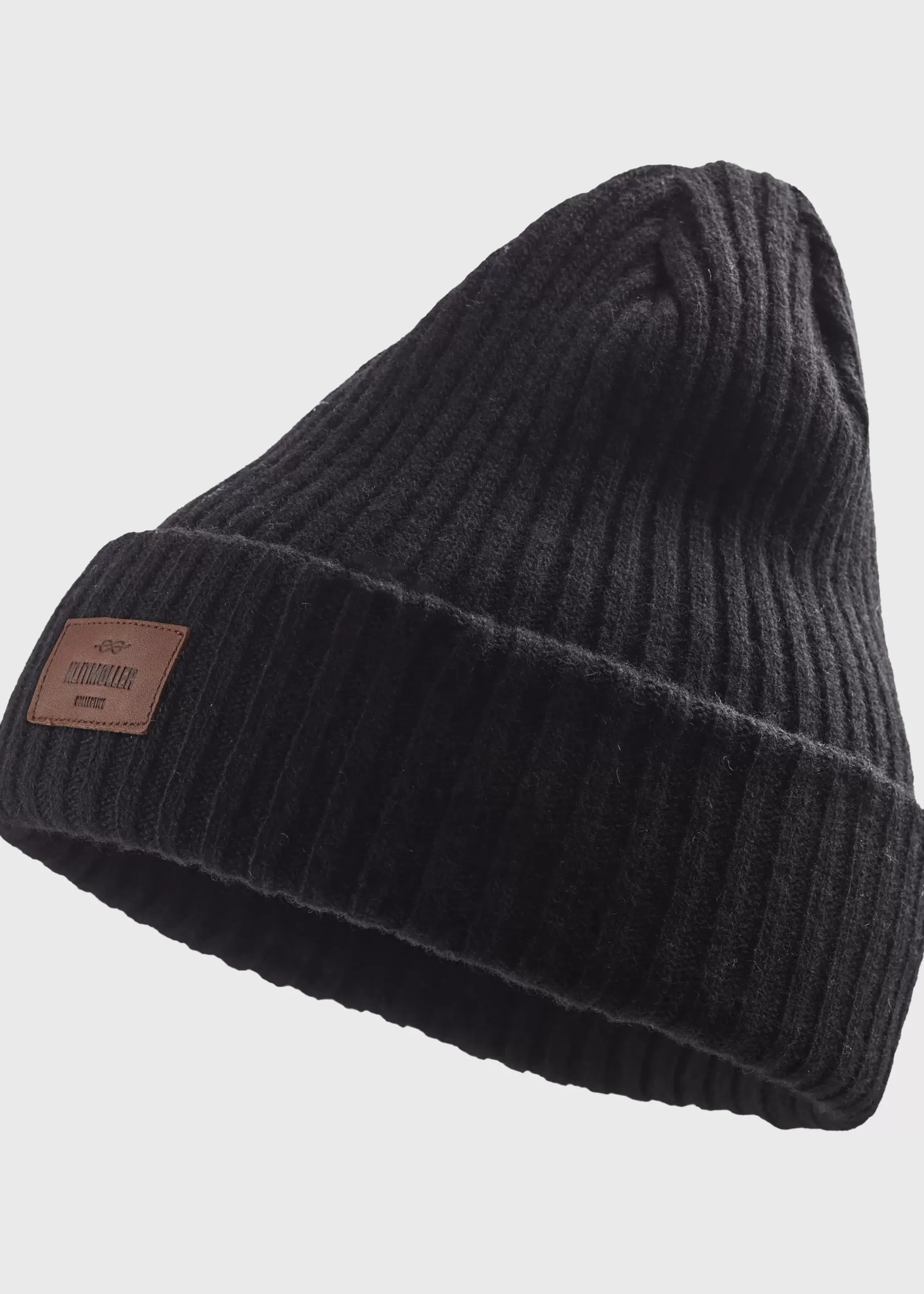 Klitmoller Collective Accessories-Heavy rib beanie - Black Navy