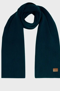 Klitmoller Collective Accessories-Heavy rib scarf - Petrol Lightgrey