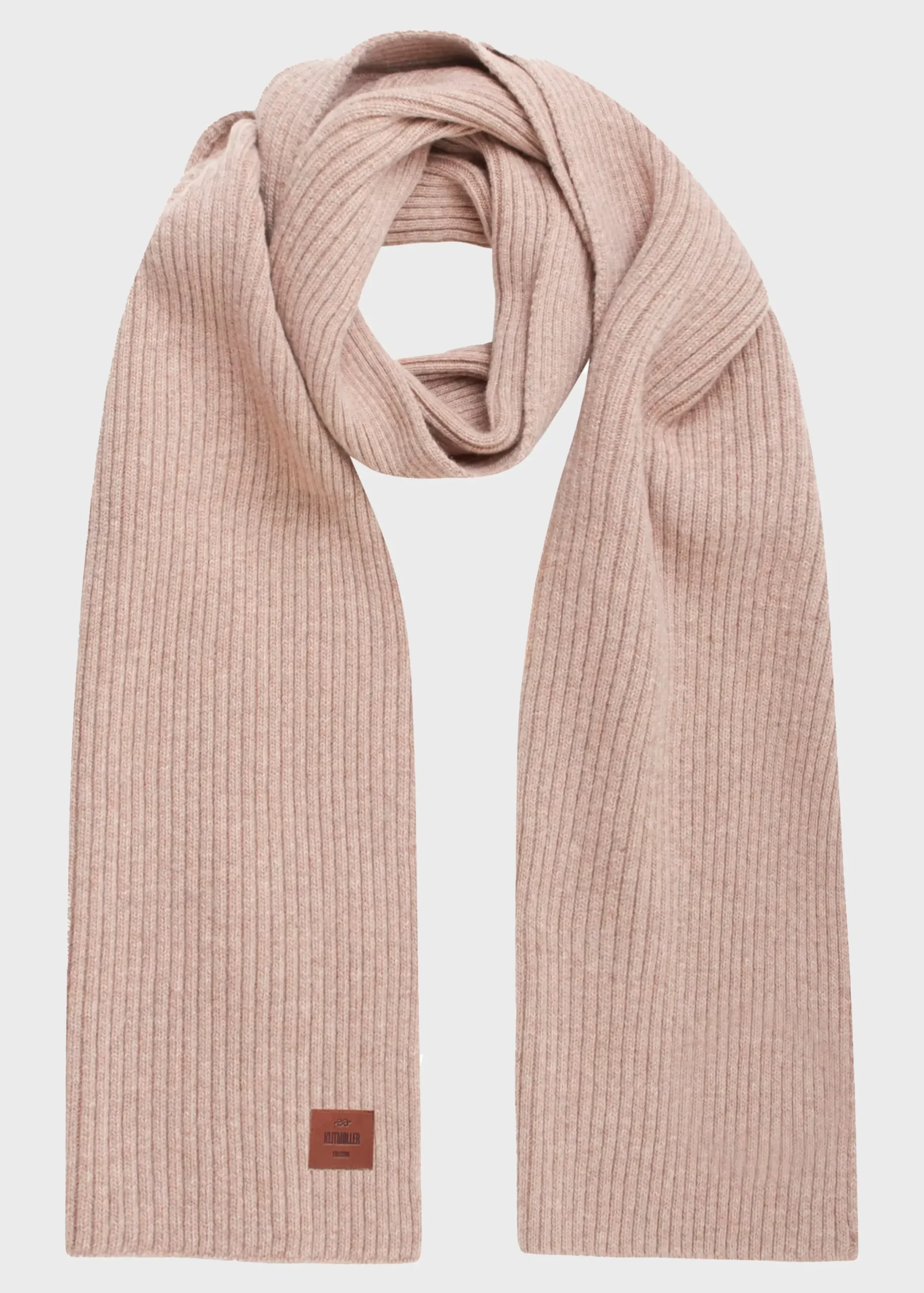 Klitmoller Collective Accessories-Heavy rib scarf - Sand Lightgrey