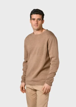 Klitmoller Collective Strick-Herbert knit - Sand Navy
