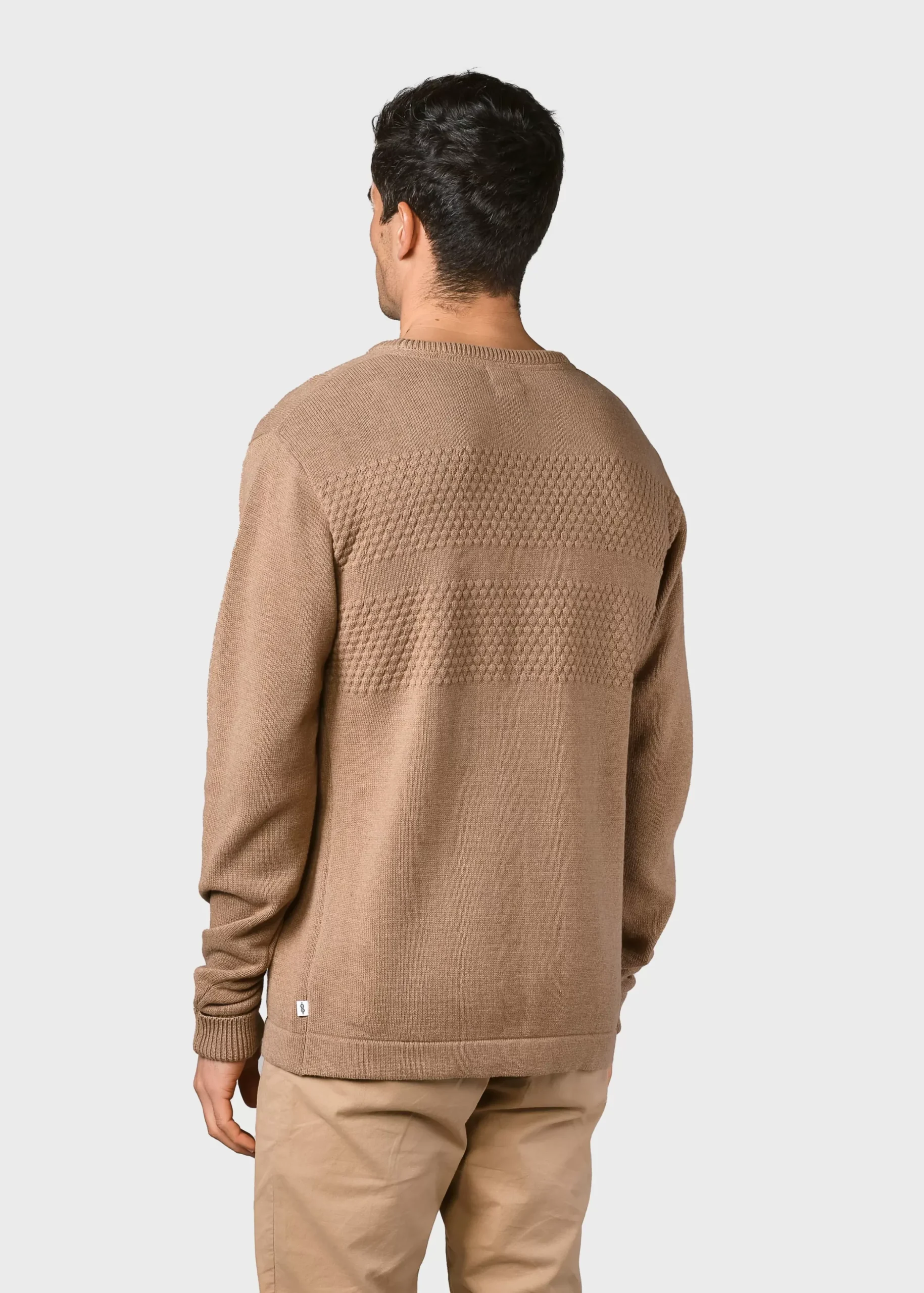 Klitmoller Collective Strick-Herbert knit - Sand Navy