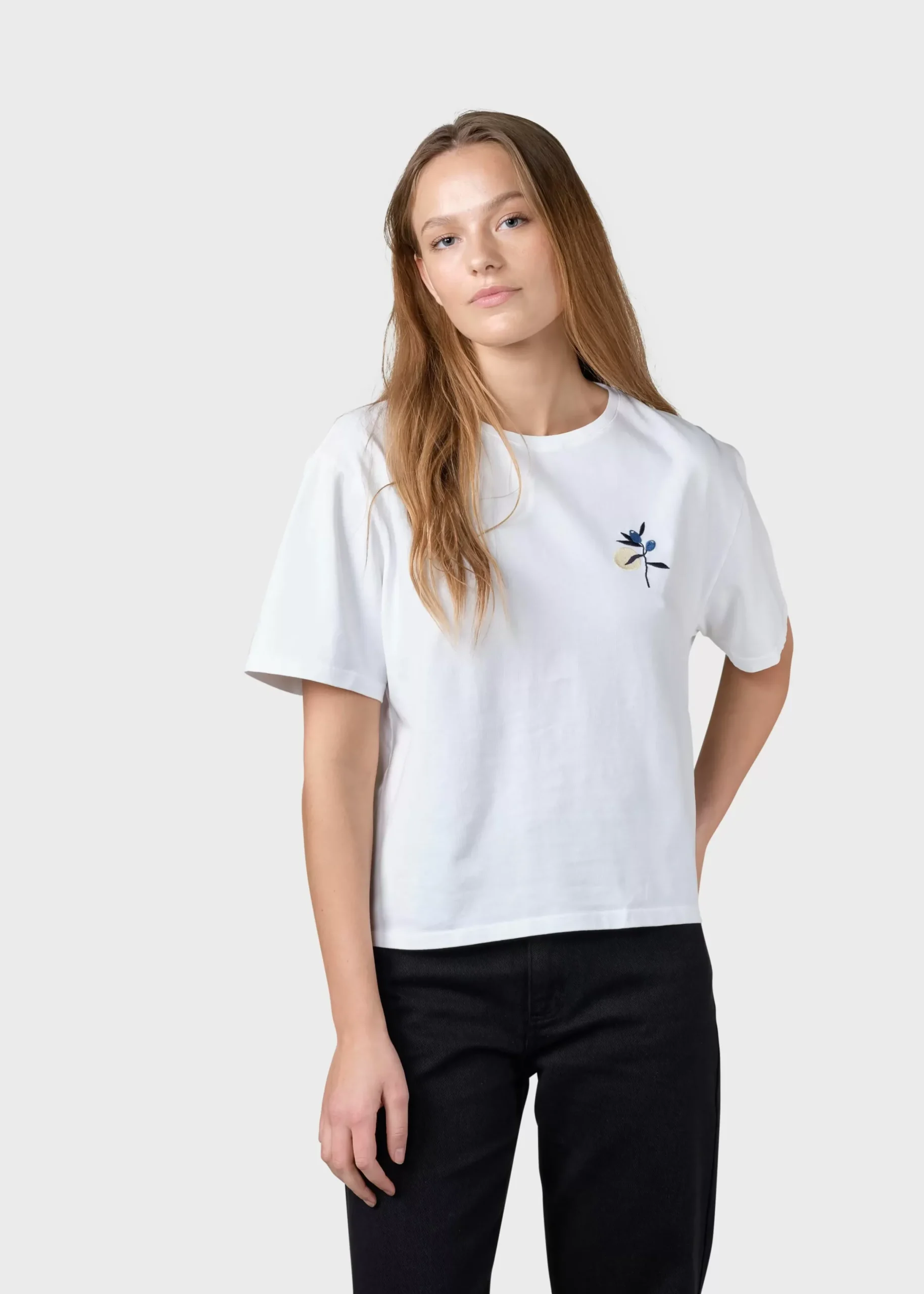 Klitmoller Collective T-shirts-Hope tee - White/blue