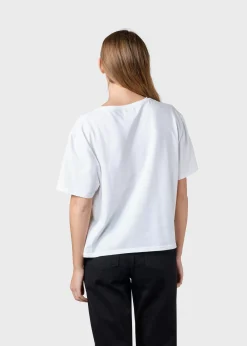 Klitmoller Collective T-shirts-Hope tee - White/rose White/blue