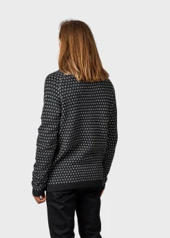 Klitmoller Collective Strick-Hugo knit - Olive/cream
