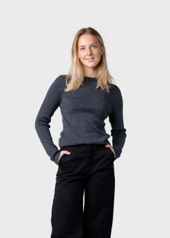 Klitmoller Collective Strick-Ingrid knit - Anthracite Sand