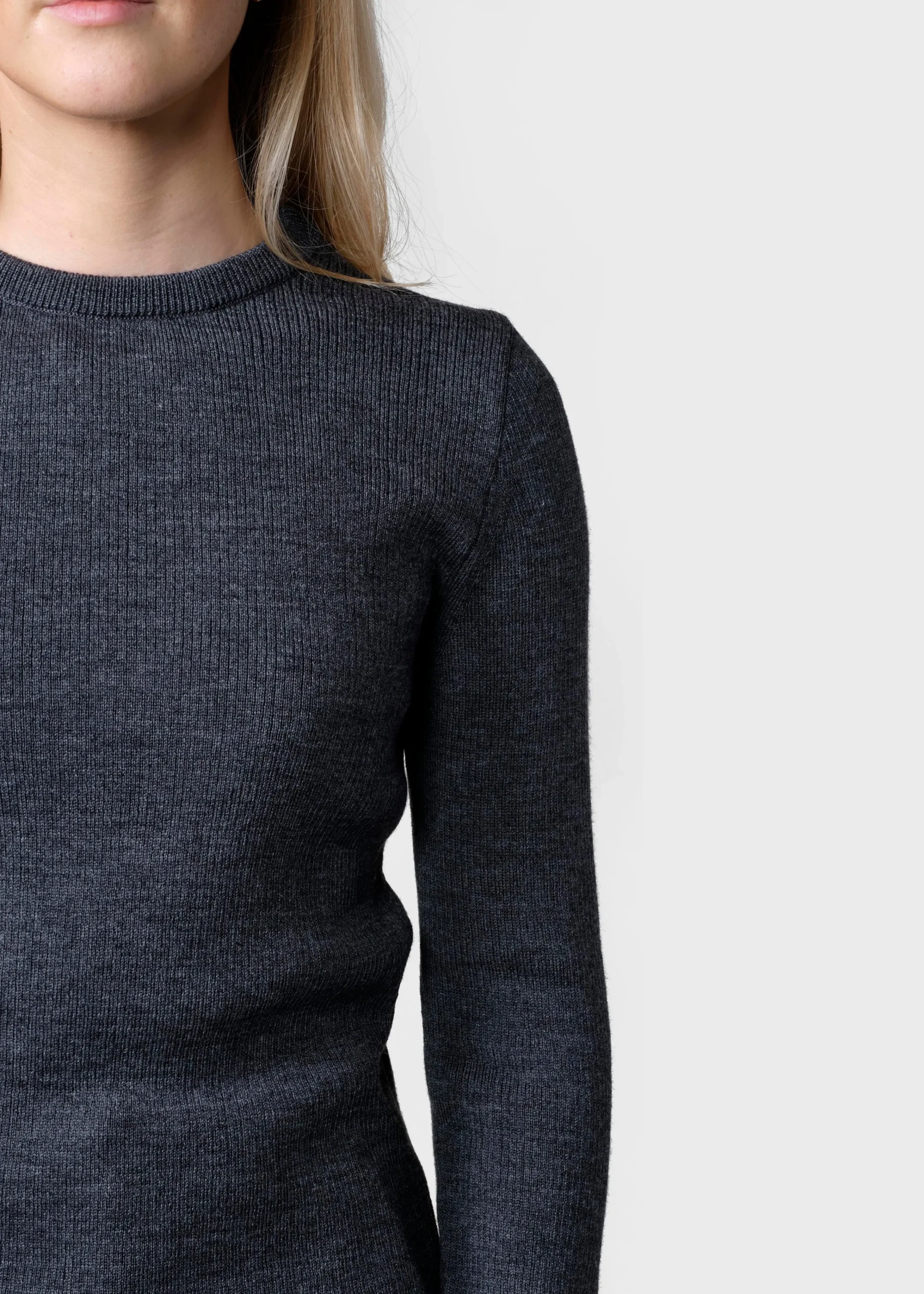Klitmoller Collective Strick-Ingrid knit - Anthracite Sand