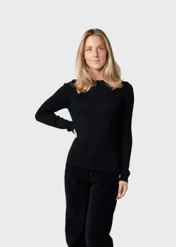 Klitmoller Collective Strick-Ingrid knit - Black Sand