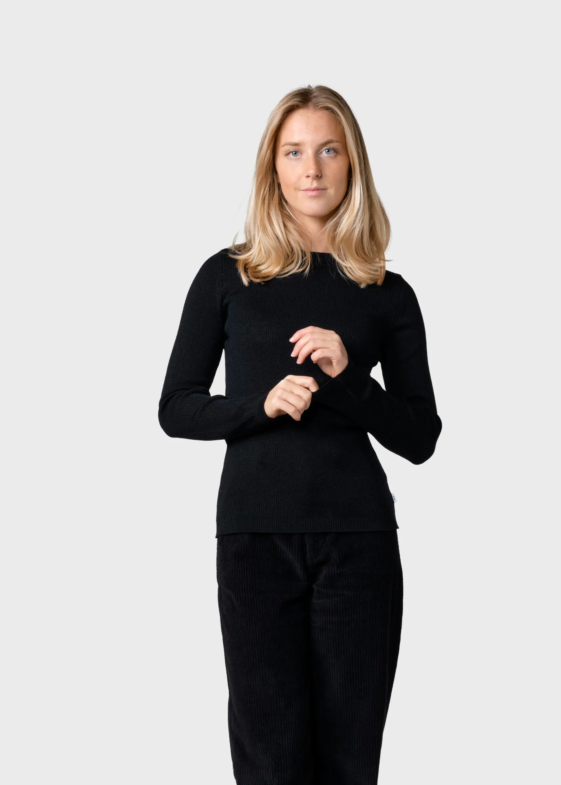 Klitmoller Collective Strick-Ingrid knit - Black Sand