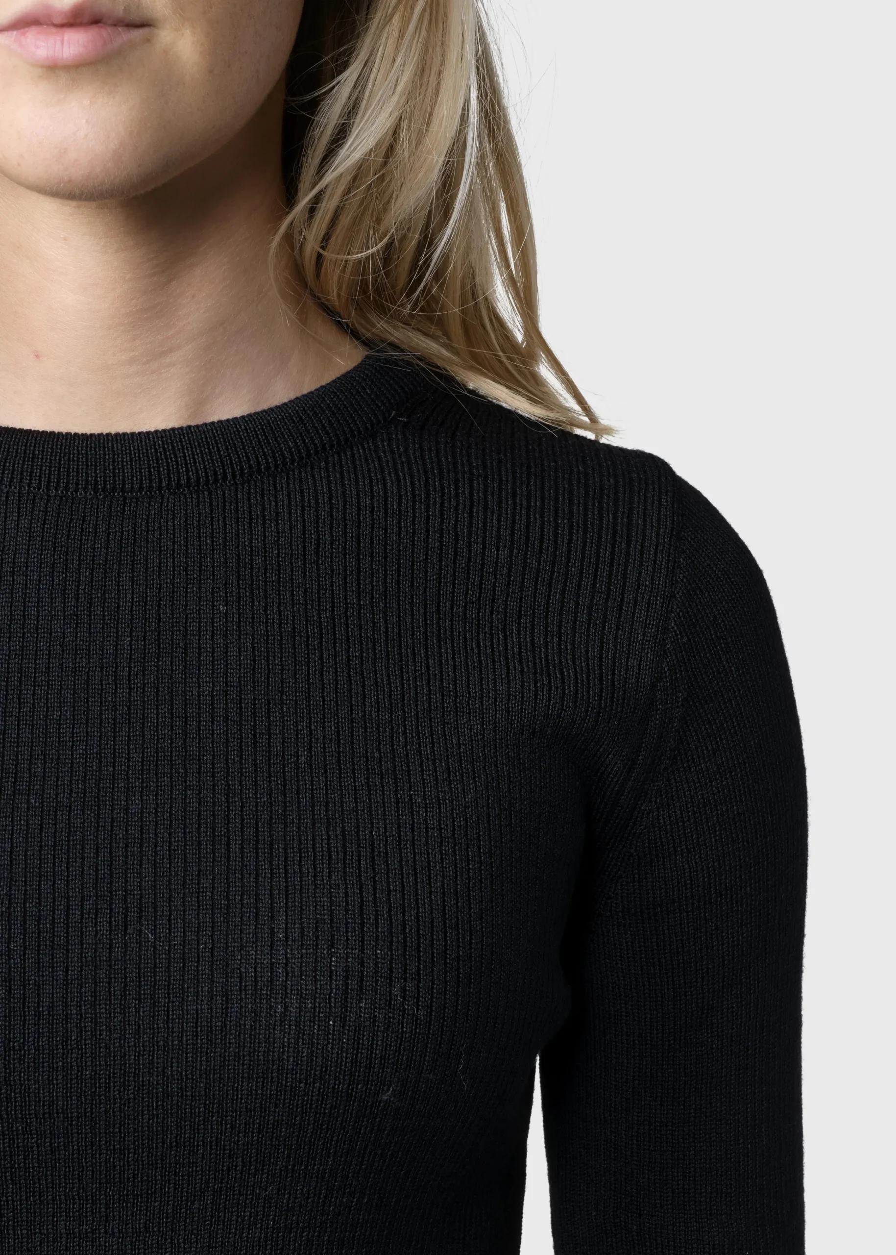 Klitmoller Collective Strick-Ingrid knit - Black Sand