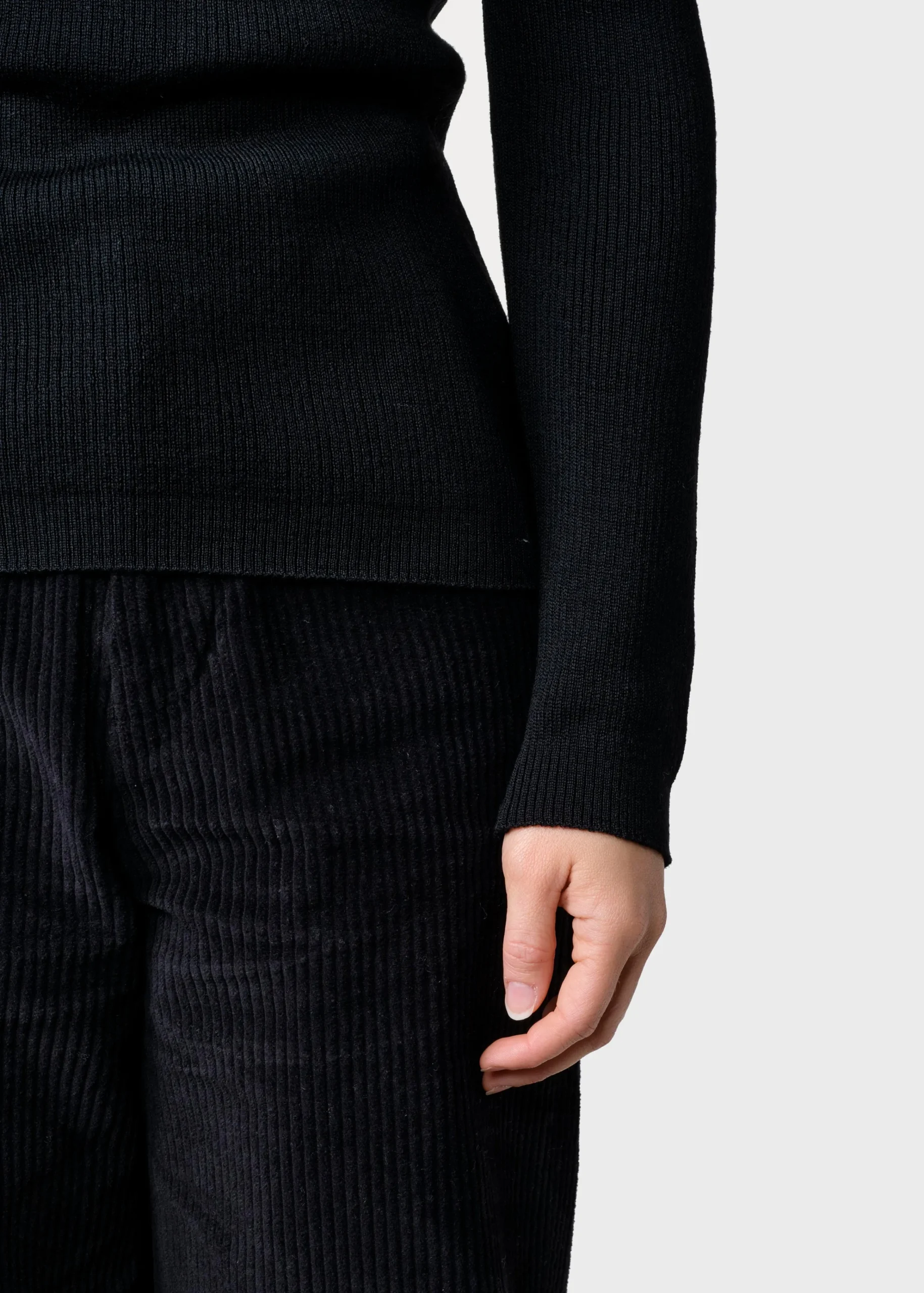 Klitmoller Collective Strick-Ingrid knit - Black Sand