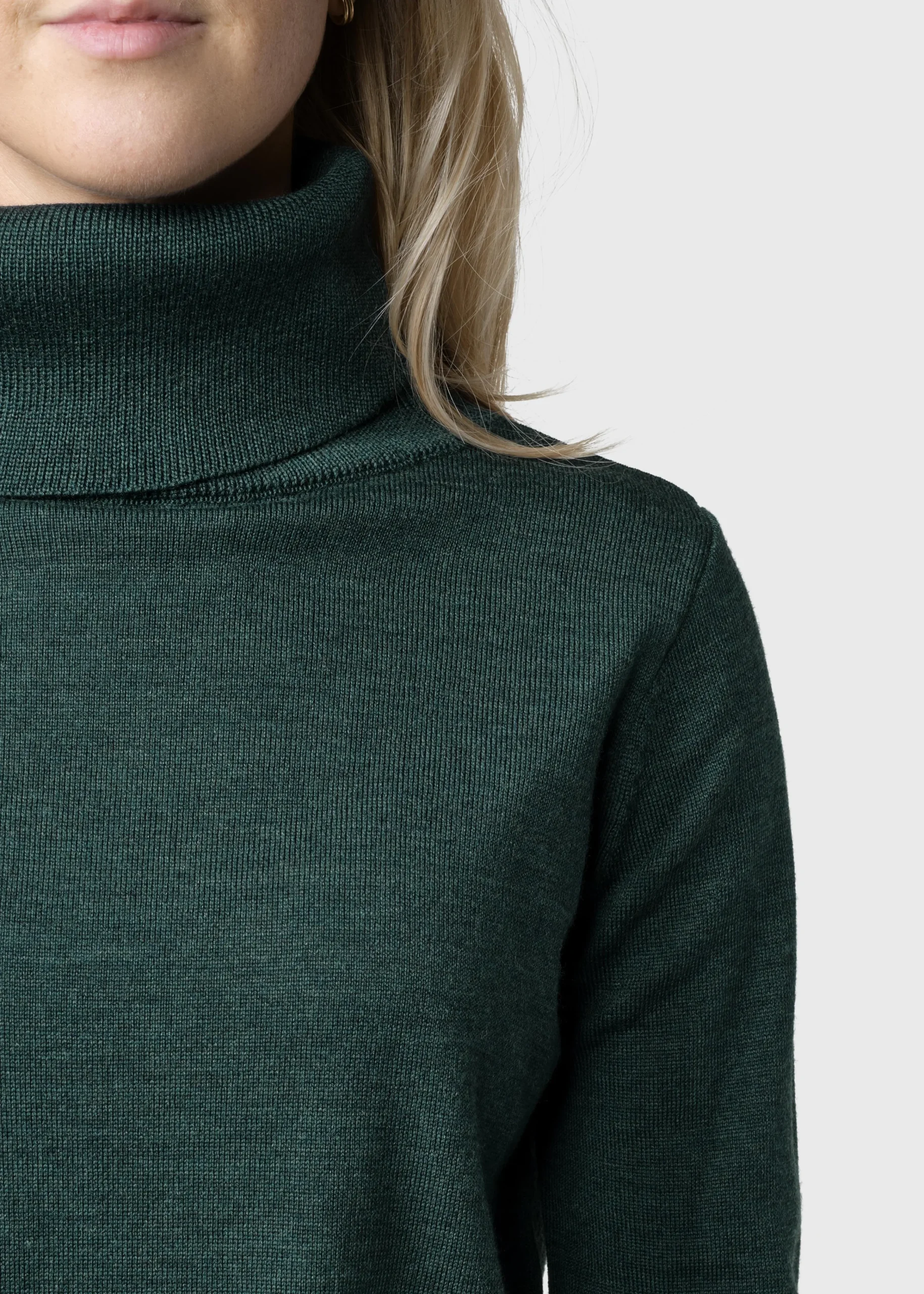 Klitmoller Collective Strick-Isabella knit - Moss Green Anthracite