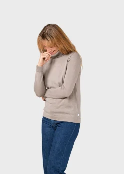Klitmoller Collective Strick-Isabella knit - Sand Anthracite