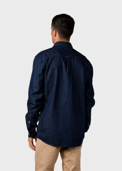 Klitmoller Collective Hemden-Jakob shirt - Dark blue stonewash Darkbluestonewash