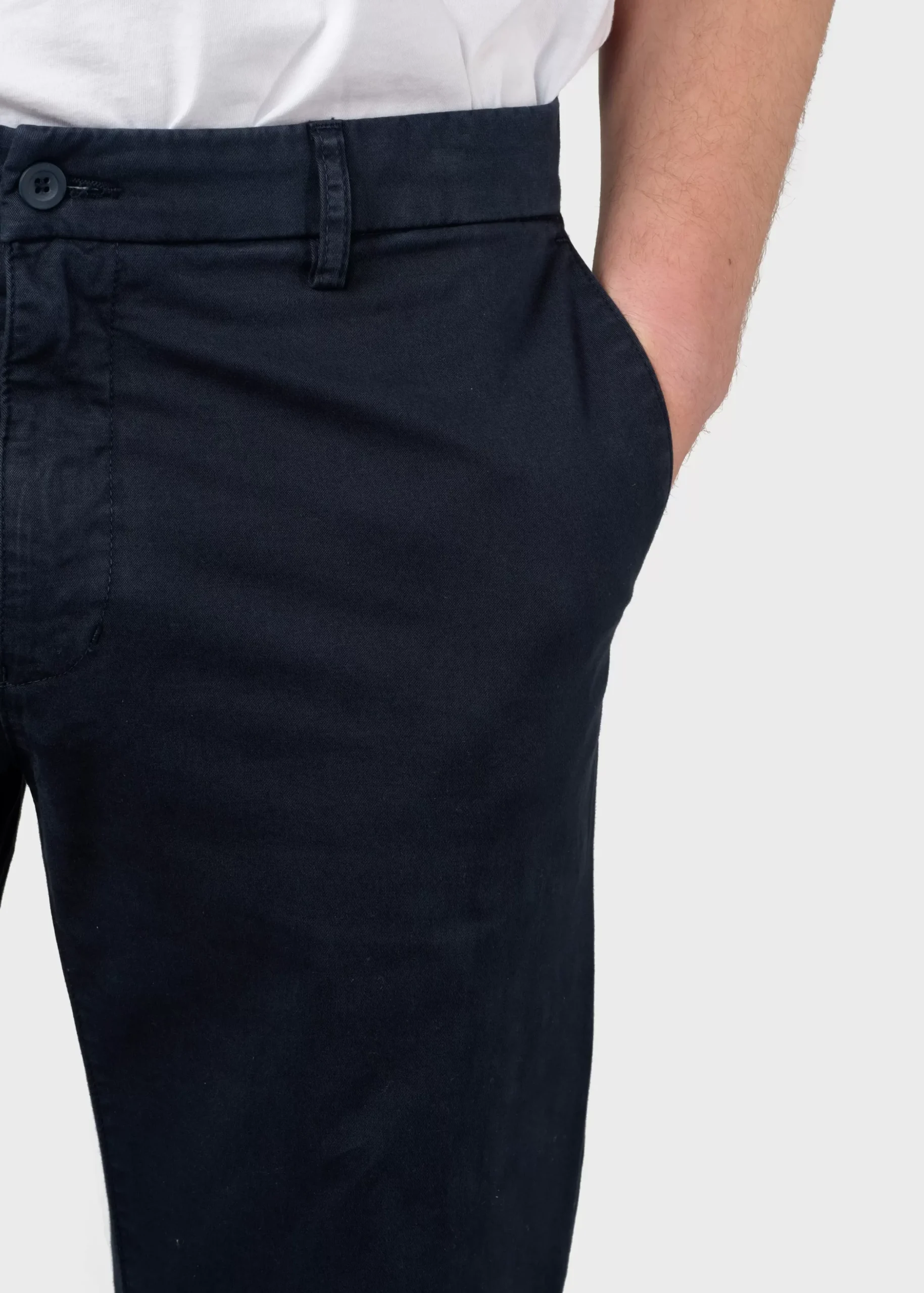 Klitmoller Collective Hosen-Jan chino - Navy Black