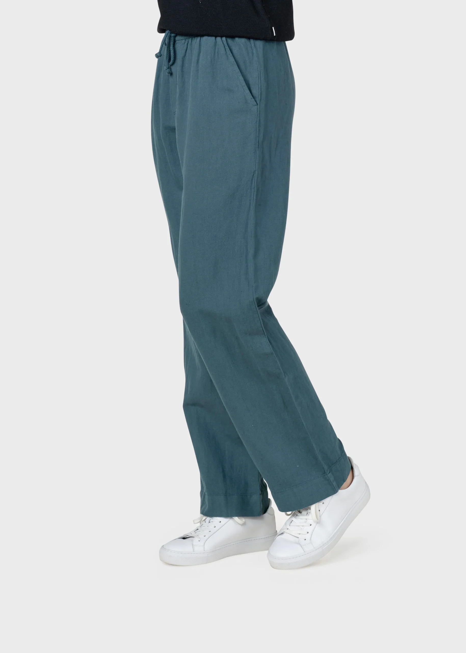 Klitmoller Collective Hosen-Jennifer pant - Moss Green Ocean