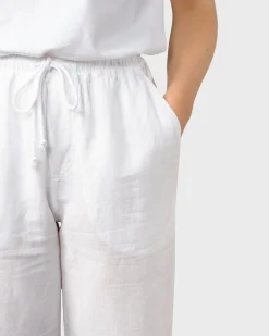 Klitmoller Collective Hosen-Jennifer pant - White Ocean