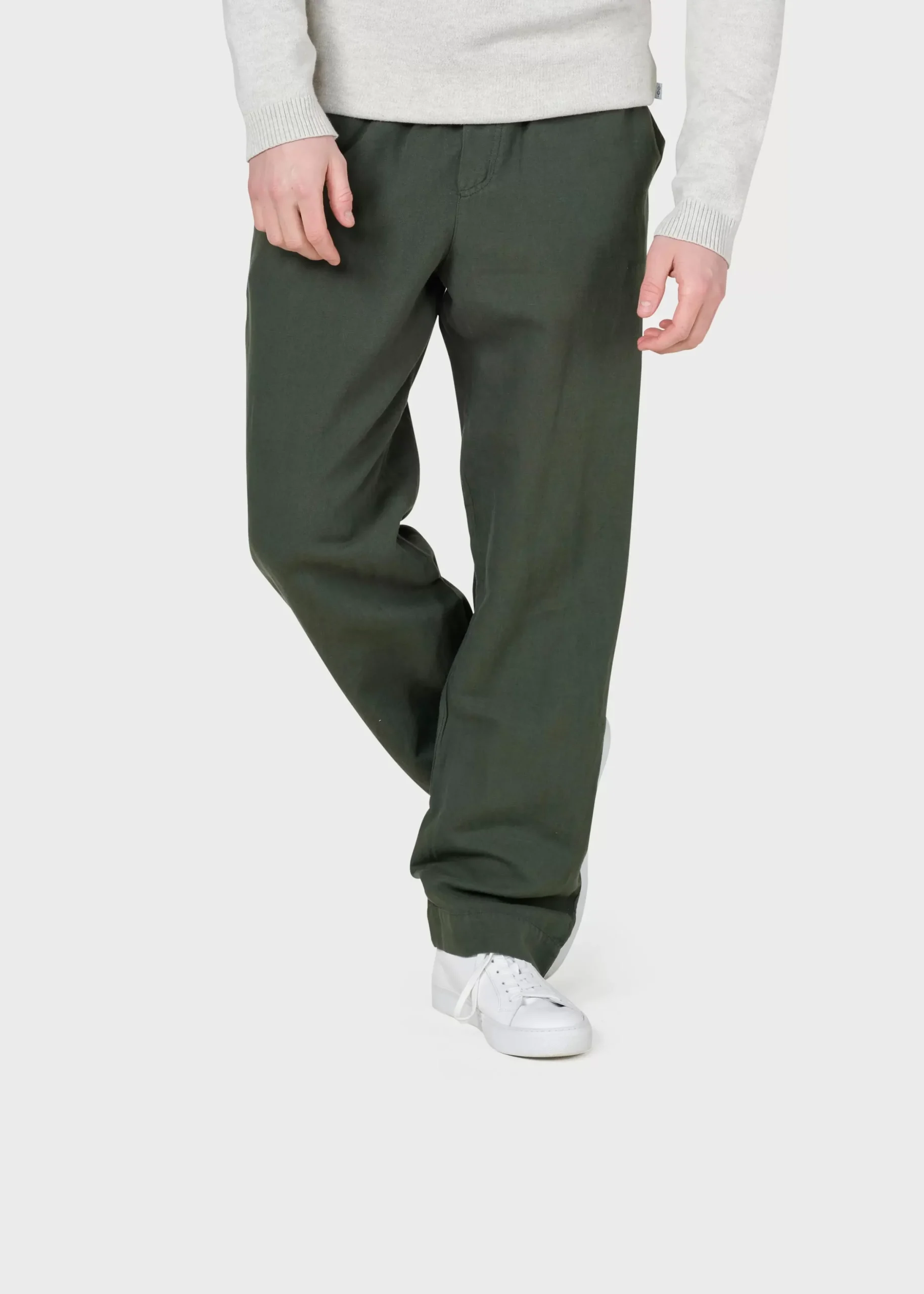 Klitmoller Collective Hosen-Jens linen pant - Olive Black