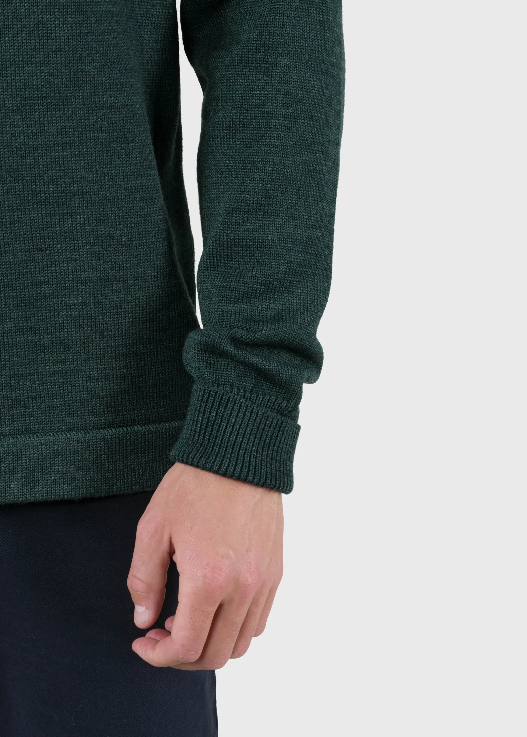 Klitmoller Collective Strick-Johan knit - Moss Green MossGreen