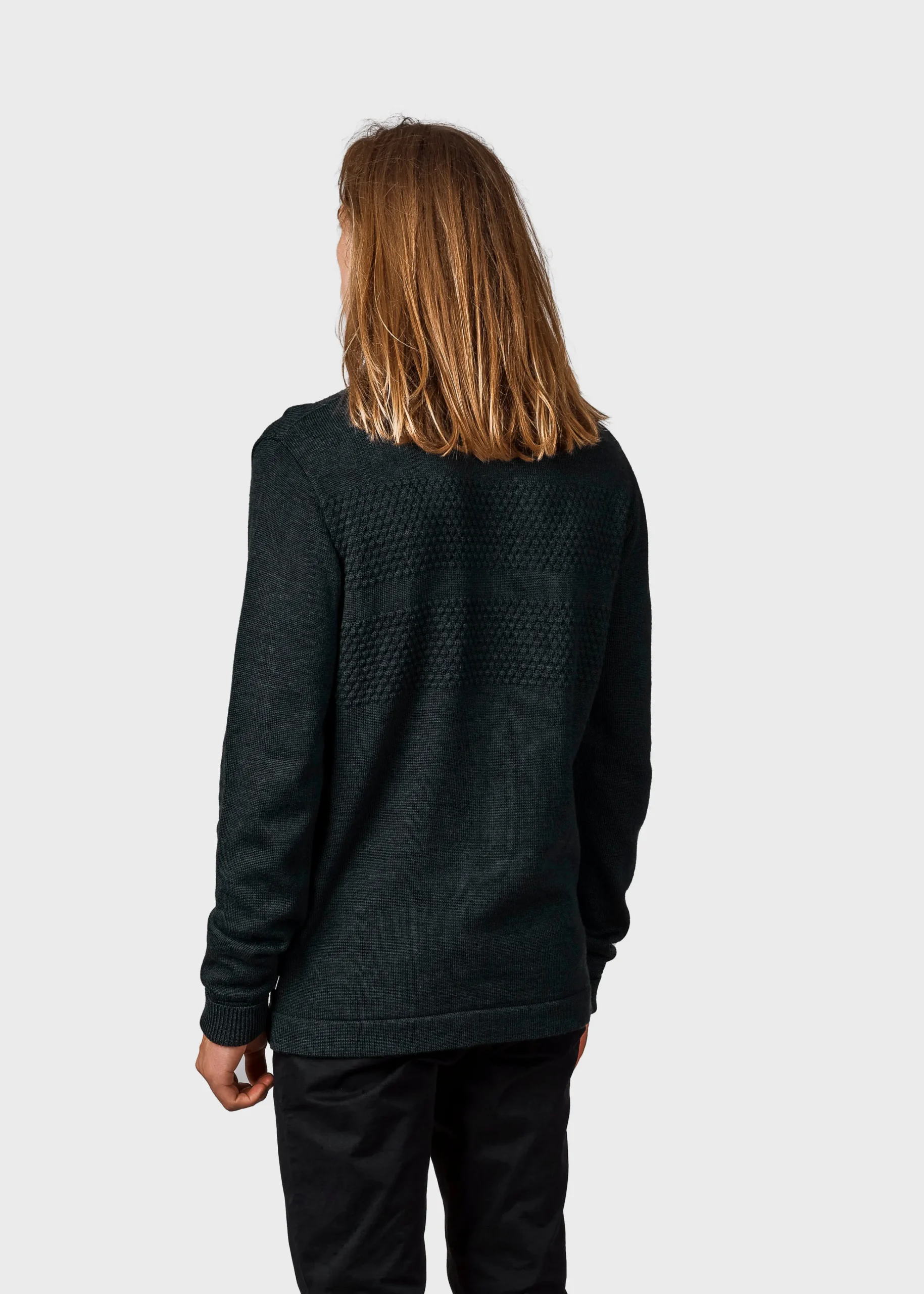 Klitmoller Collective Strick-Johan knit - Olive Deepblue
