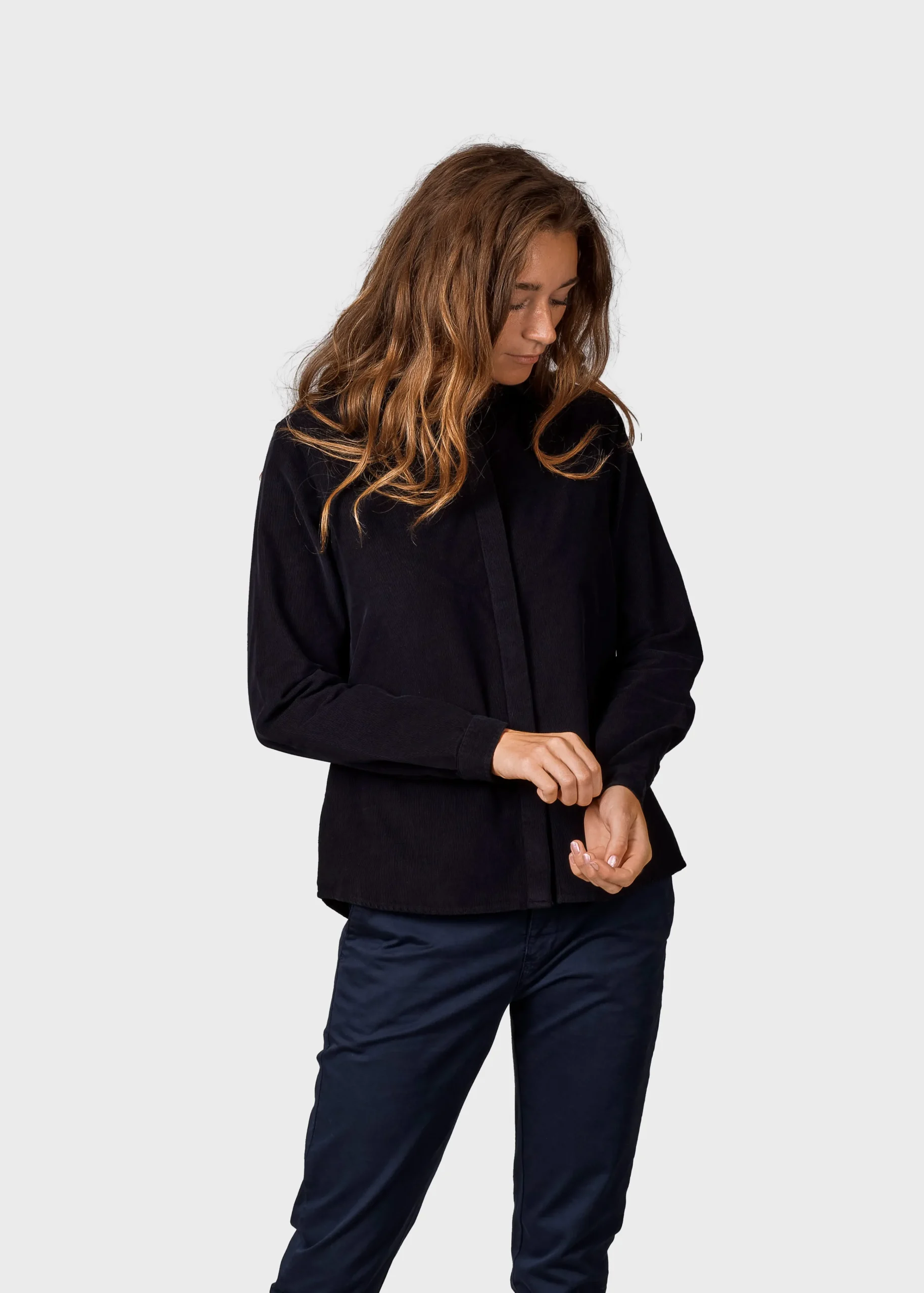 Klitmoller Collective Hemden-Julie corduroy shirt - Black Olive