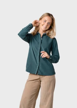 Klitmoller Collective Hemden-Julie corduroy shirt - Moss Green Olive