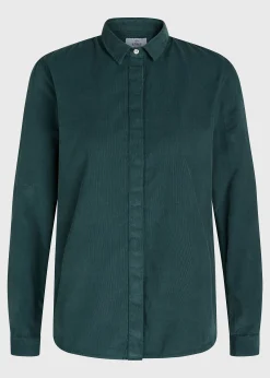 Klitmoller Collective Hemden-Julie corduroy shirt - Moss Green Olive