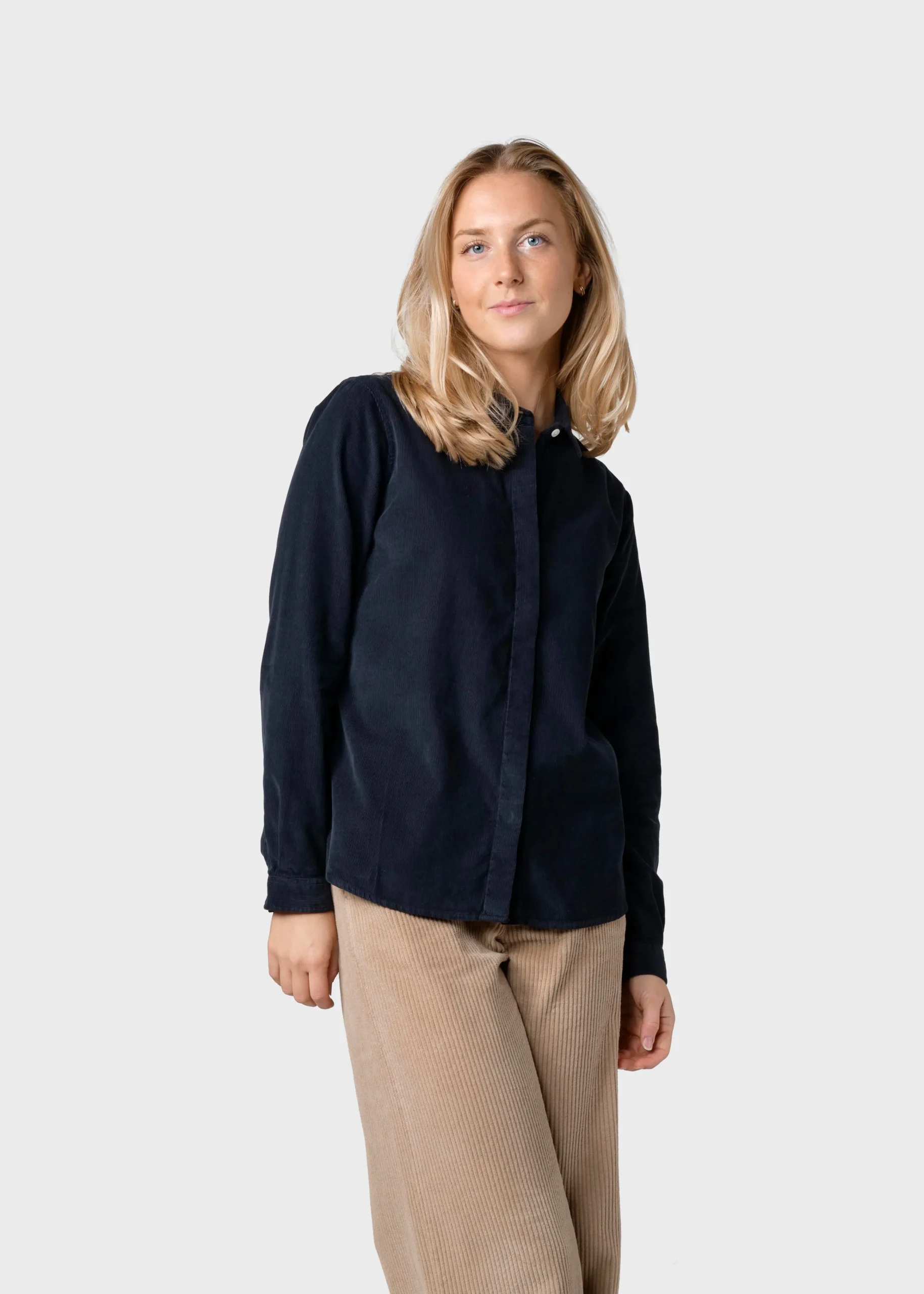 Klitmoller Collective Hemden-Julie corduroy shirt - Navy Olive