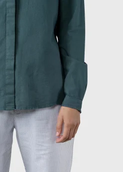 Klitmoller Collective Hemden-Julie shirt - Moss Green Navy