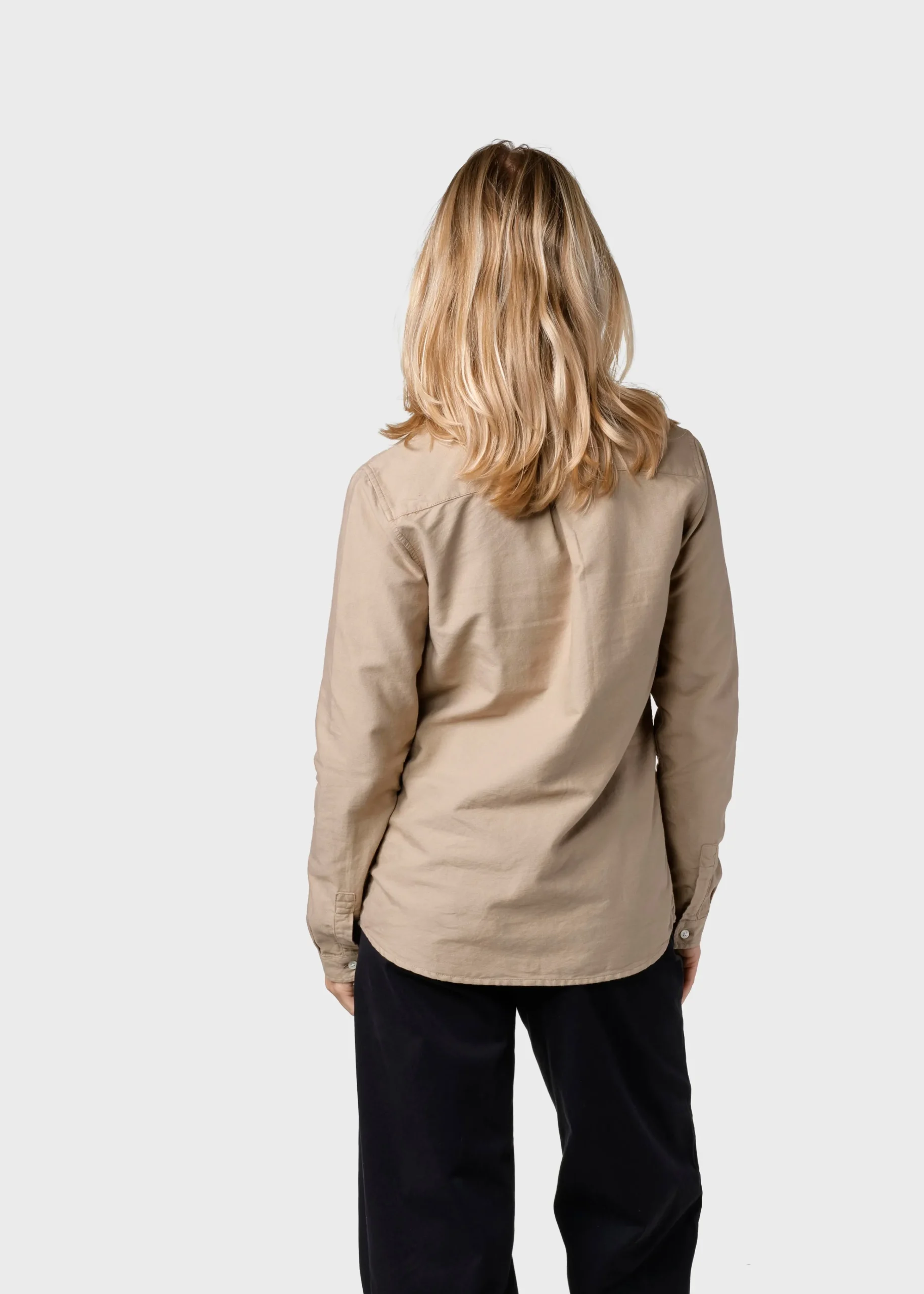 Klitmoller Collective Hemden-Julie shirt - Sand Navy