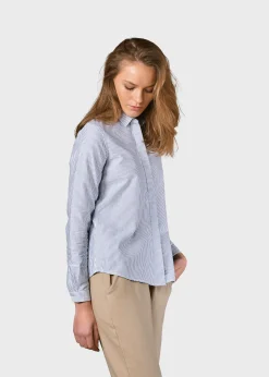 Klitmoller Collective Hemden-Julie striped shirt - White/navy