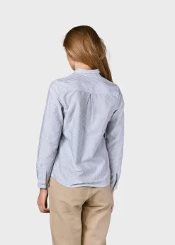 Klitmoller Collective Hemden-Julie striped shirt - White/navy