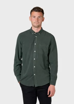 Klitmoller Collective Hemden-Justin shirt - Olive White